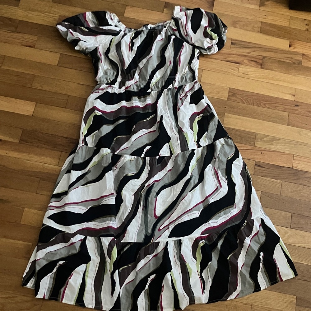 POCKETS!! 100% Cotton Dress - stripes